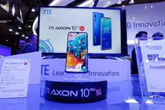 Công nghệ 5G được giới thiệu tại Hội nghị Di động thế giới 2019 ở Barcelona, Tây Ban Nha, ngày 26/2. (Ảnh: THX/TTXVN)