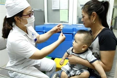 Các cơ sở tiêm chủng dịch vụ cần tư vấn cho người dân nên tiêm phòng sởi mũi 1 ở thời điểm trẻ đủ 9 tháng tuổi. (Ảnh minh họa: Dương Ngọc/TTXVN)