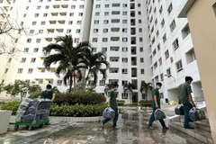 Bệnh viện dã chiến thu dung, điều trị COVID-19 số 3. (Ảnh: Xuân Khu/TTXVN)