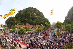 Quang cảnh lễ chính của Lễ hội Quán Thế Âm năm 2019. (Ảnh: Trần Lê Lâm/TTXVN)