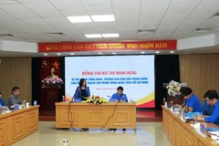 Bí thư Trung ương Đảng, Trưởng ban Dân vận Trung ương Bùi Thị Minh Hoài làm việc với Ban Bí thư Trung ương Đoàn. (Nguồn: Doanthanhnien.vn)
