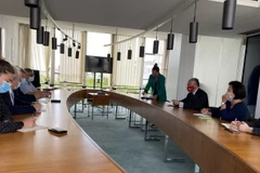 Quang cảnh buổi tiếp. (Ảnh: Thu Hà/Vietnam+)