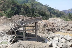  Hiện trường vụ việc. (Ảnh: Hoài Nam/TTXVN)