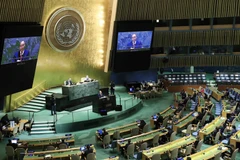 Chủ tịch nước Nguyễn Xuân Phúc khẳng định Việt Nam là thành viên tích cực, đóng góp trách nhiệm vào nỗ lực chung của cộng đồng quốc tế. (Ảnh: Thống Nhất/TTXVN)