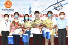 Việt Nam giành 3 huy chương Vàng Olympic Hóa học quốc tế năm 2021. (Ảnh: TTXVN phát)
