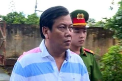 Các bị cáo trước tòa. (Ảnh: Ngọc Minh/TTXVN)