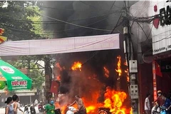 Hiện trường vụ cháy. (Nguồn: Tuổi Trẻ)