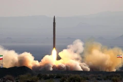 Một vụ phóng tên lửa của Iran. (Nguồn: Mei.edu)