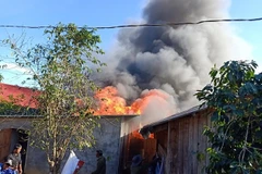 Hiện trường vụ hỏa hoạn. (Nguồn: Cand.com.vn)