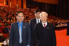 Tổng Bí thư, Chủ tịch nước Nguyễn Phú Trọng tới dự Lễ kỷ niệm. (Ảnh: Trí Dũng/TTXVN)