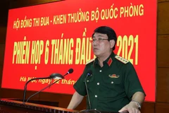 Đại tướng Lương Cường phát biểu tại phiên họp. (Ảnh: TTXVN phát)