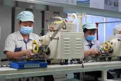 Hoạt động tại một doanh nghiệp ở Bắc Ninh. (Ảnh: Thái Hùng/TTXVN)