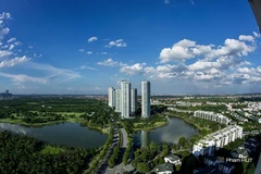 View toàn cảnh Ecopark do anh Pham HUT ghi lại. 