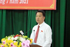 Chủ tịch UBND tỉnh Vĩnh Long Lữ Quang Ngời. (Ảnh: Phạm Minh Tuấn/TTXVN)