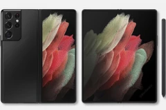 Mẫu điện thoại thông minh Galaxy Z Fold3. (Nguồn: Ben Geskin)