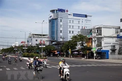 Một góc trung tâm thành phố Rạch Giá, tỉnh Kiên Giang. (Ảnh: Hồng Đạt/TTXVN)