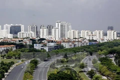 Một góc Khu đô thị Phú Mỹ Hưng. (Ảnh: Thế Anh/TTXVN)