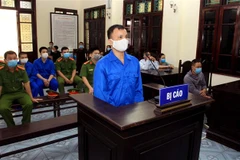 Các bị cáo tại phiên tòa. (Ảnh: Thế Duyệt/TTXVN)