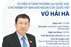 Ủy viên Ủy ban Thường vụ Quốc hội, Chủ nhiệm Ủy ban Đối ngoại Vũ Hải Hà.