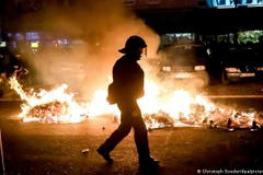 Thủ đô Berlin của Đức đã triển khai khoảng 5.600 cảnh sát để giám sát các cuộc biểu tình trong ngày 1/5. (Nguồn: PA)