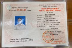 Tấm bằng tốt nghiệp cấp 3 của bà Trần Thị Tân vừa được Sở Giáo dục-Đào tạo Nam Định xác định là không hợp pháp. (Nguồn: Báo Đại đoàn kết)