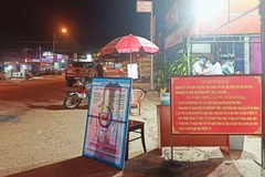 Chốt kiểm soát phòng chống dịch COVID-19 trên địa bàn huyện Đam Rông. (Nguồn: Báo Lâm Đồng)