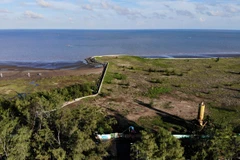 Dự án khu đô thị du lịch lấn biển Cần Giờ được thực hiện tại xã Long Hòa và thị trấn Cần Thạnh, huyện Cần Giờ. (Nguồn: NLĐ)