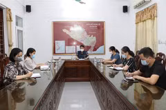 Quang cảnh buổi họp báo. (Ảnh: Đức Phương/TTXVN)