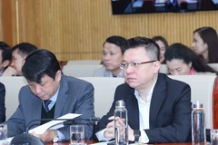 Bí thư Đảng ủy, Phó Tổng Giám đốc Thông tấn xã Việt Nam Lê Quốc Minh dự hội nghị. (Ảnh: Phương Hoa/TTXVN)