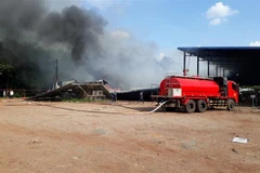 Hiện trường vụ cháy. (Ảnh: TTXVN)