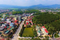 Một góc thành phố Điện Biên Phủ. (Ảnh: Phan Tuấn Anh/TTXVN)