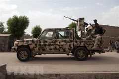 Binh sỹ Nigeria tuần tra tại Đông Bắc Nigeria. (Nguồn: AFP/TTXVN)