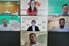 Các đại biểu tham dự Hội thảo trực tuyến. (Ảnh: TTXVN)