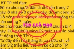 Ban chỉ đạo phòng, chống dịch COVID-19 TP.HCM khẳng định, thông tin 'không cho người dân di chuyển trong 7 ngày' là giả mạo.