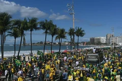 Người biểu tình ở Brazil. (Nguồn: AFP)