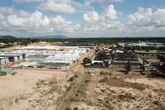 Một góc dự án Trung tâm giống thủy sản Phước Hải (Đất Đỏ, Bà Rịa-Vũng Tàu). (Ảnh: Hoàng Nhị/TTXVN)