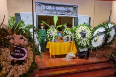 Lễ tang quân nhân Trần Đức Đô. (Ảnh: PV/Vietnam+)