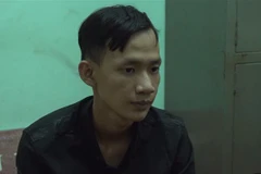 Đối tượng Nguyễn Di Đal bị bắt quả tang khi đang mua bán trái phép ma túy. (Ảnh: TTXVN phát)