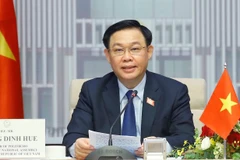 Chủ tịch Quốc hội Vương Đình Huệ phát biểu. (Ảnh: Doãn Tấn/TTXVN)