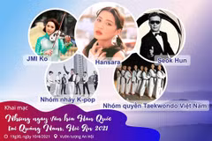 Những nghệ sỹ tham gia Những ngày văn hóa Hàn Quốc tại Quảng Nam.