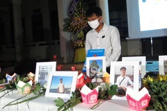 Di ảnh của sinh viên Nguyễn Văn Nhã. (Ảnh: Tường Vi/TTXVN)