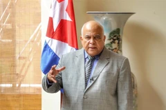 Ông Orlando Hernández Guillén, Đại sứ đặc mệnh toàn quyền Cộng hòa Cuba tại Việt Nam phát biểu. (Ảnh: Tuấn Đức/TTXVN)