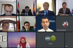 Ủy ban các Đại diện thường trực tại ASEAN (CPR) và đại diện Liên hợp quốc họp kiểm điểm tiến độ triển khai các dự án và hoạt động hợp tác trong khuôn khổ Kế hoạch hành động ASEAN-Liên hợp quốc giai đoạn 2016-2020 và giai đoạn 2021-2025. (Ảnh: TTXVN phát)