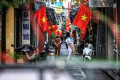 Một khu dân cư ở Hà Nội. (Nguồn: TTXVN)