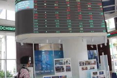Nhà đầu tư theo dõi bảng giá chứng khoán tại sàn HOSE. (Ảnh: Hứa Chung/TTXVN)