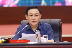 Chủ tịch Quốc hội Vương Đình Huệ phát biểu. (Ảnh: Doãn Tấn/TTXVN)