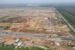 Khu tái định cư Lộc An-Bình Sơn đã cơ bản hoàn thành. (Ảnh: Công Phong/TTXVN)