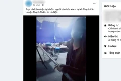 Hình ảnh người dân phản ánh có nhiều cán bộ tụ tập ăn uống ngay tại chốt kiểm dịch xảy ra trên địa bàn xã Thạch Xá (huyện Thạch Thất, Hà Nội) lan truyền trên mạng xã hội.