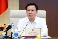 Chủ tịch Quốc hội Vương Đình Huệ phát biểu. (Ảnh: Doãn Tấn/TTXVN)
