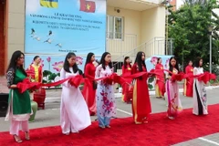 Lễ khai trương Văn phòng lãnh sự danh dự Việt Nam tại Odessa. (Ảnh: TTXVN phát)